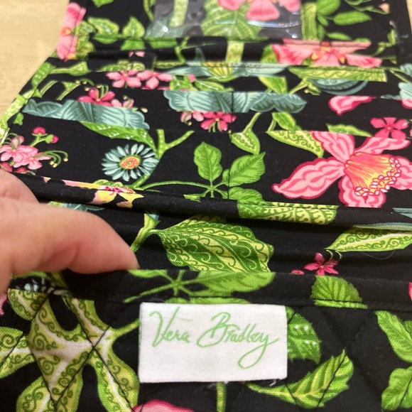 Vera Bradley Black and Pink Floral Clutch - Picture 10 of 16